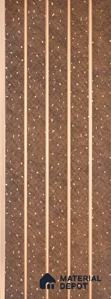 Nutmeg Brown Stone Look PN 07036 9.5 ft x 7.8 inch Charcoal Panel - 6 mm | Suitable for Feature Wall, TV Unit & Living Room | Width is Subjected to 5% Variation