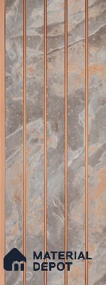 Grey Marble Look Charcoal Louver/Panel 9.5 ft x 7.8 inch - 6 mm | Ideal for Feature Wall, Living Room, Bedroom, Home, TV Unit | PN 07038