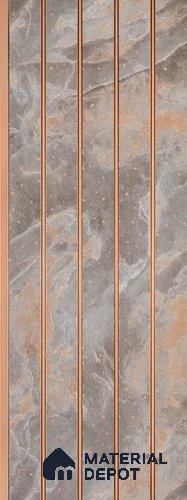 Grey Marble Look Charcoal Louver/Panel 9.5 ft x 7.8 inch - 6 mm | Ideal for Feature Wall, Living Room, Bedroom, Home, TV Unit | PN 07038