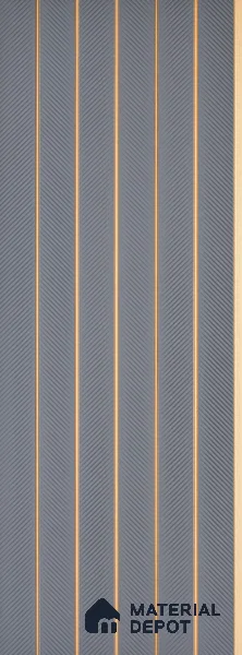 Mid Grey Patterned Look PN 07045 9.5 ft x 7.8 inch Charcoal Panel - 6 mm | Suitable for Feature Wall, TV Unit & Living Room | Width is Subjected to 5% Variation