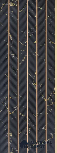 Graphite Grey Marble Look PN 07046 9.5 ft x 7.8 inch Charcoal Panel - 6 mm | Suitable for Feature Wall, TV Unit & Living Room | Width is Subjected to 5% Variation
