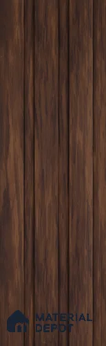 Brown Wooden Look Charcoal Louver/Panel 9.5 ft x 4.6 inch - 8 mm | Ideal for Feature Wall, Living Room, Bedroom, Home, TV Unit | PN 07059