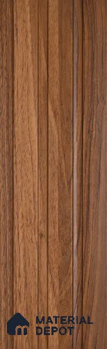 Brown Wooden Look Charcoal Louver/Panel 9.5 ft x 4.6 inch - 8 mm | Ideal for Feature Wall, Living Room, Bedroom, Home, TV Unit | PN 07060