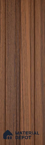 Brown Wooden Look Charcoal Louver/Panel 9.5 ft x 4.6 inch - 8 mm | Ideal for Feature Wall, Living Room, Bedroom, Home, TV Unit | PN 07062