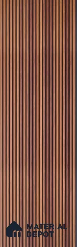 Brown Wooden Look Charcoal Louver/Panel 9.5 ft x 6 inch - 6 mm | Ideal for Feature Wall, Living Room, Bedroom, Home, TV Unit | PN 07134