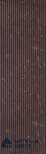 Brown Marble Look Charcoal Louver/Panel 9.5 ft x 6 inch - 6 mm | Ideal for Feature Wall, Living Room, Bedroom, Home, TV Unit | PN 07135