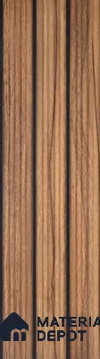 Wooden Look PN 07137 9.5 ft x 6 inch Charcoal Panel - 6 mm | Suitable for Feature Wall, TV Unit & Living Room | Width is Subjected to 5% Variation