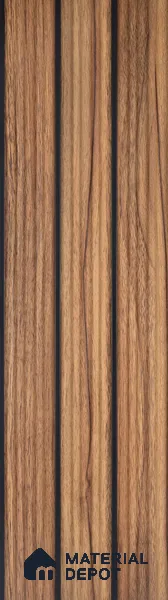 Wooden Look PN 07137 9.5 ft x 6 inch Charcoal Panel - 6 mm | Suitable for Feature Wall, TV Unit & Living Room | Width is Subjected to 5% Variation