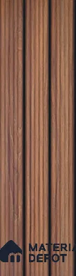 Brown Wooden Look Charcoal Louver/Panel 9.5 ft x 6 inch - 6 mm | Ideal for Feature Wall, Living Room, Bedroom, Home, TV Unit | PN 07138