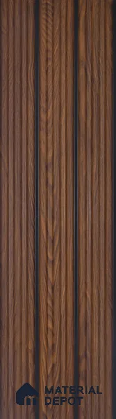 Wooden Look PN 07139 9.5 ft x 6 inch Charcoal Panel - 6 mm | Suitable for Feature Wall, TV Unit & Living Room | Width is Subjected to 5% Variation