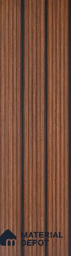 Brown Wooden Look Charcoal Louver/Panel 9.5 ft x 6 inch - 6 mm | Ideal for Feature Wall, Living Room, Bedroom, Home, TV Unit | PN 07140