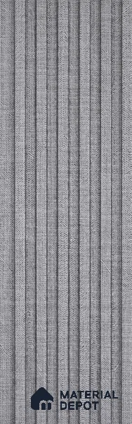 Cloud Grey Fabric Look PN 07153 9.5 ft x 4.7 inch Charcoal Panel - 11 mm | Suitable for Feature Wall, TV Unit & Living Room | Width is Subjected to 5% Variation