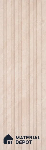 Beige Stone Look Charcoal Louver/Panel 9.5 ft x 4.7 inch - 11 mm | Ideal for Feature Wall, Living Room, Bedroom, Home, TV Unit | PN 07154