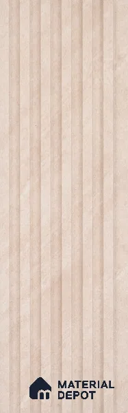 Beige Stone Look Charcoal Louver/Panel 9.5 ft x 4.7 inch - 11 mm | Ideal for Feature Wall, Living Room, Bedroom, Home, TV Unit | PN 07154