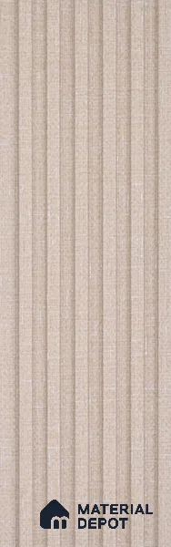 Cappuccino Beige Fabric Look PN 07155 9.5 ft x 4.7 inch Charcoal Panel - 11 mm | Suitable for Feature Wall, TV Unit & Living Room | Width is Subjected to 5% Variation