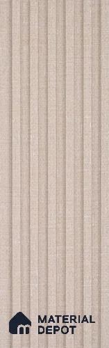 Beige Patterned Look Charcoal Louver/Panel 9.5 ft x 4.7 inch - 11 mm | Ideal for Feature Wall, Living Room, Bedroom, Home, TV Unit | PN 07155