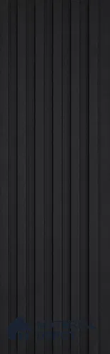 Black Plain Colour Look Charcoal Louver/Panel 9.5 ft x 4.7 inch - 11 mm | Ideal for Feature Wall, Living Room, Bedroom, Home, TV Unit | PN 07158