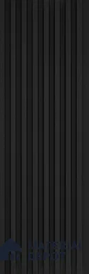 Black Plain Colour Look Charcoal Louver/Panel 9.5 ft x 4.7 inch - 11 mm | Ideal for Feature Wall, Living Room, Bedroom, Home, TV Unit | PN 07160