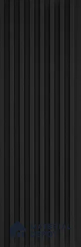 Black Plain Colour Look Charcoal Louver/Panel 9.5 ft x 4.7 inch - 11 mm | Ideal for Feature Wall, Living Room, Bedroom, Home, TV Unit | PN 07160