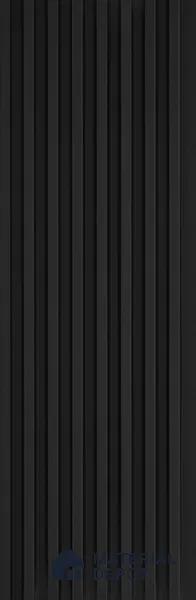 Black Plain Colour Look Charcoal Louver/Panel 9.5 ft x 4.7 inch - 11 mm | Ideal for Feature Wall, Living Room, Bedroom, Home, TV Unit | PN 07160