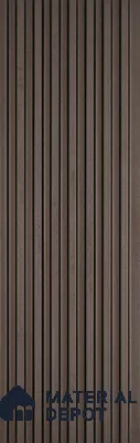 Brown Wooden Look Charcoal Louver/Panel 9.5 ft x 4.7 inch - 11 mm | Ideal for Feature Wall, Living Room, Bedroom, Home, TV Unit | PN 07161