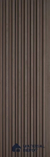 Brown Wooden Look Charcoal Louver/Panel 9.5 ft x 4.7 inch - 11 mm | Ideal for Feature Wall, Living Room, Bedroom, Home, TV Unit | PN 07161