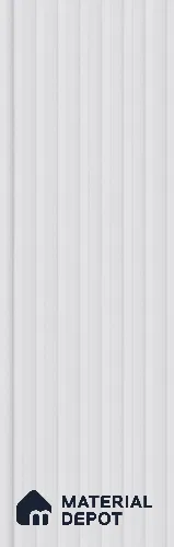 White Plain Colour Look Charcoal Louver/Panel 9.5 ft x 4.7 inch - 11 mm | Ideal for Feature Wall, Living Room, Bedroom, Home, TV Unit | PN 07162