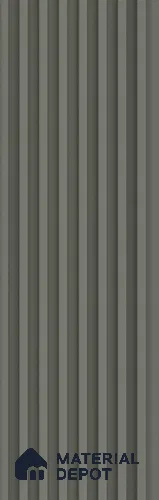 Green Plain Colour Look Charcoal Louver/Panel 9.5 ft x 4.7 inch - 11 mm | Ideal for Feature Wall, Living Room, Bedroom, Home, TV Unit | PN 07163