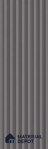 Grey Plain Colour Look Charcoal Louver/Panel 9.5 ft x 4.7 inch - 11 mm | Ideal for Feature Wall, Living Room, Bedroom, Home, TV Unit | PN 07164