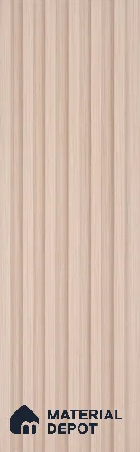 Beige Wooden Look Charcoal Louver/Panel 9.5 ft x 4.7 inch - 11 mm | Ideal for Feature Wall, Living Room, Bedroom, Home, TV Unit | PN 07167