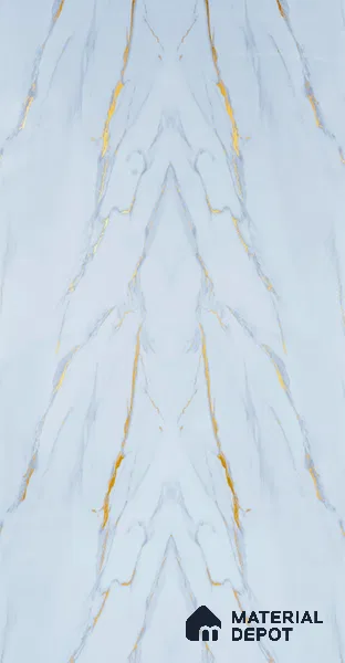 Marble Look PN 06708 8 ft x 4 ft Texture Finish SPC Wall Panel - 1.5 mm | Suitable for TV Unit, Wardrobe, Kitchen Cabinets