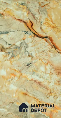 Marble Look PN 06709  8 ft x 4 ft Texture Finish SPC Wall Panel - 1.5 mm | Suitable for TV Unit, Wardrobe, Kitchen Cabinets