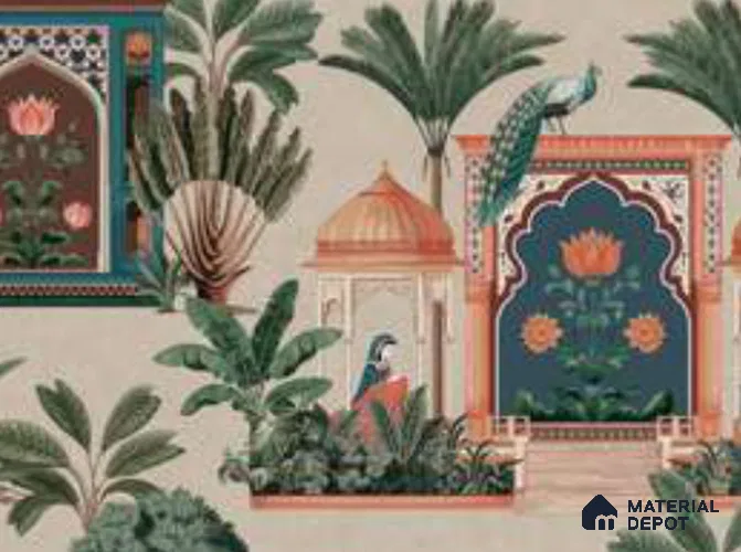 74068-1 | 5.2 Meter x 42 Inch Chinoserie Look Wallpaper - 59 Sq. Ft.