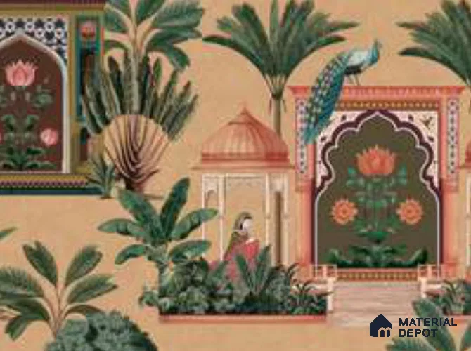 74068-2 | 5.2 Meter x 42 Inch Chinoserie Look Wallpaper - 59 Sq. Ft.