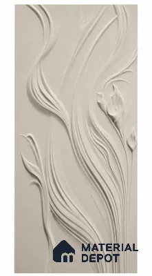 Ethereal Feather 13 ft x 5.4 ft CNC Made HDHMR Panel - 50 mm