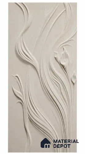 Ethereal Feather 13 ft x 5.4 ft CNC Made HDHMR Panel - 30 mm