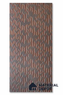 Cappucino Brown 3D Look PN 08004 8 ft x 2 ft Charcoal Decorative Wall Panel - 4 mm | Suitable for Living Room, Bedroom, Feature Wall