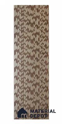 Mocha Brown 3D Look PN 08005 8 ft x 2 ft Charcoal Decorative Wall Panel - 4 mm | Suitable for Living Room, Bedroom, Feature Wall