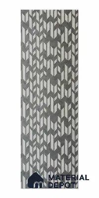 Steel Grey 3D Look PN 08007 8 ft x 2 ft Charcoal Decorative Wall Panel - 4 mm | Suitable for Living Room, Bedroom, Feature Wall