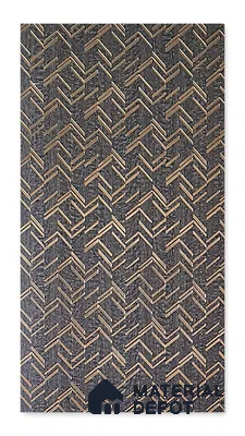 Graphite Grey 3D Look PN 08013 8 ft x 2 ft Charcoal Decorative Wall Panel - 4 mm | Suitable for Living Room, Bedroom, Feature Wall