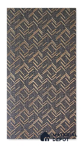 Graphite Grey 3D Look PN 08013 8 ft x 2 ft Charcoal Decorative Wall Panel - 4 mm | Suitable for Living Room, Bedroom, Feature Wall