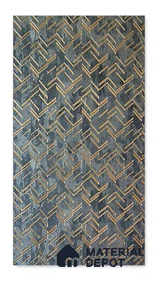 Dark Grey 3D Look PN 08014 8 ft x 2 ft Charcoal Decorative Wall Panel - 4 mm | Suitable for Living Room, Bedroom, Feature Wall