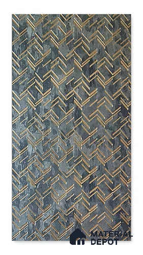 Dark Grey 3D Look PN 08014 8 ft x 2 ft Charcoal Decorative Wall Panel - 4 mm | Suitable for Living Room, Bedroom, Feature Wall