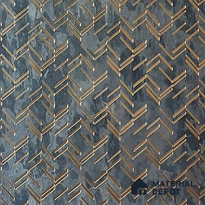 Dark Grey 3D Look PN 08014 8 ft x 2 ft Charcoal Decorative Wall Panel - 4 mm | Suitable for Living Room, Bedroom, Feature Wall
