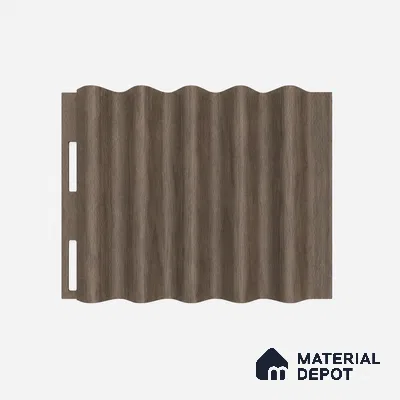 Royal Nut 10 ft x 0.45 ft (3060x140 mm) Pyramid Design Interior & Exterior Wall & Ceiling Panel - 14 mm | Suitable for Balcony, Facade & Open Area | Width is Subjected to 5% Variation