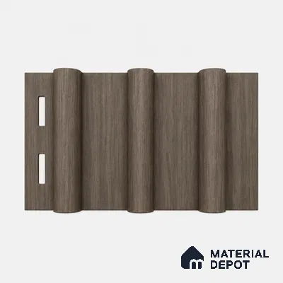 Royal Nut 10 ft x 0.6 ft (3060x180 mm) Arch Design Interior & Exterior Wall & Ceiling Panel - 17 mm | Suitable for Balcony, Facade & Open Area | Width is Subjected to 5% Variation
