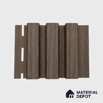 Royal Nut 10 ft x 0.5 ft (3060x150 mm) Linea Design Interior & Exterior Wall & Ceiling Panel - 15 mm | Suitable for Balcony, Facade & Open Area | Width is Subjected to 5% Variation