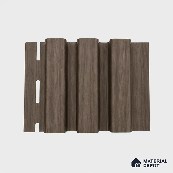 Royal Nut 10 ft x 0.5 ft (3060x150 mm) Linea Design Interior & Exterior Wall & Ceiling Panel - 15 mm | Suitable for Balcony, Facade & Open Area | Width is Subjected to 5% Variation