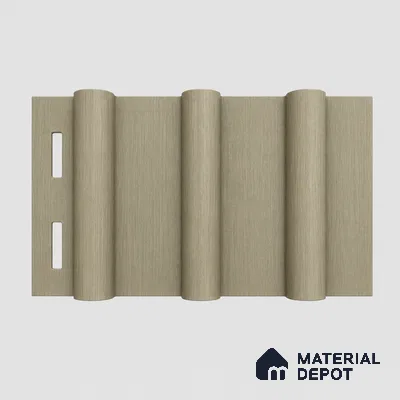 Gold 10 ft x 0.6 ft (3060x180 mm) Arch Design Interior & Exterior Wall & Ceiling Panel - 17 mm | Suitable for Balcony, Facade & Open Area | Width is Subjected to 5% Variation