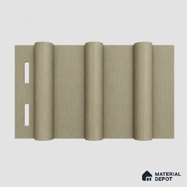 Gold 10 ft x 0.6 ft (3060x180 mm) Arch Design Interior & Exterior Wall & Ceiling Panel - 17 mm | Suitable for Balcony, Facade & Open Area | Width is Subjected to 5% Variation